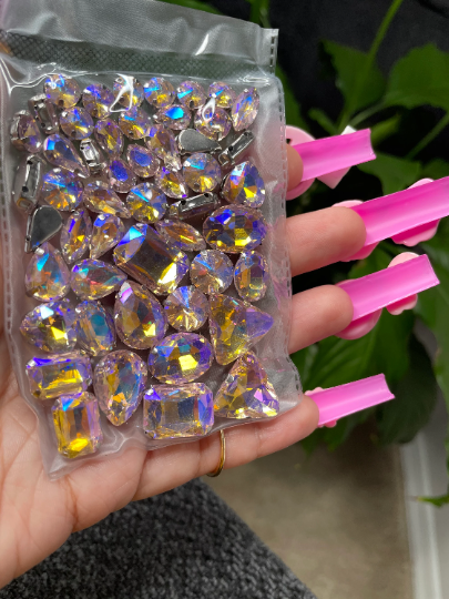 Large Light Pink AB Rhinestones