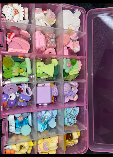 Nail Art Charm Mix Box | 144+ Pcs |Variety Color mix of Flatback Charms