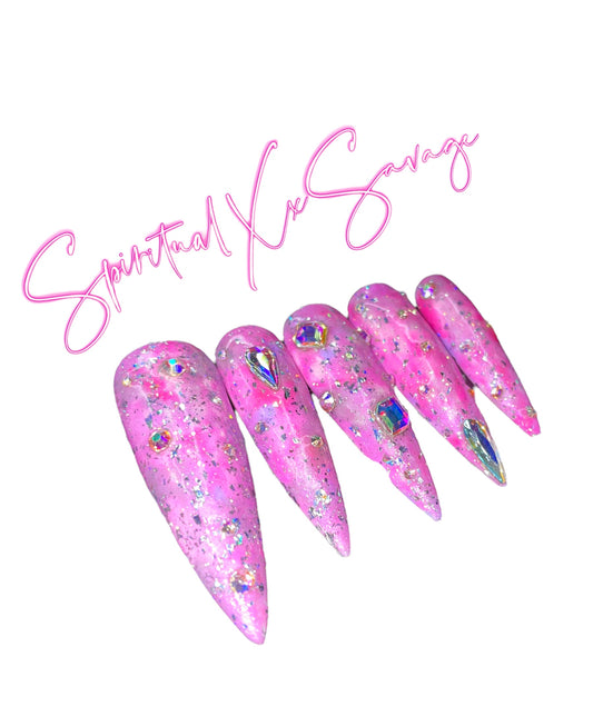 Cotton Candy Sparkle2XL Stiletto