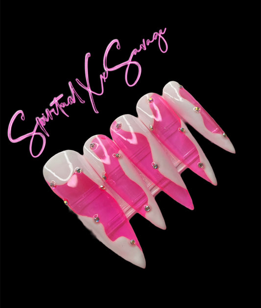 Pink Abstract 2XL Stiletto