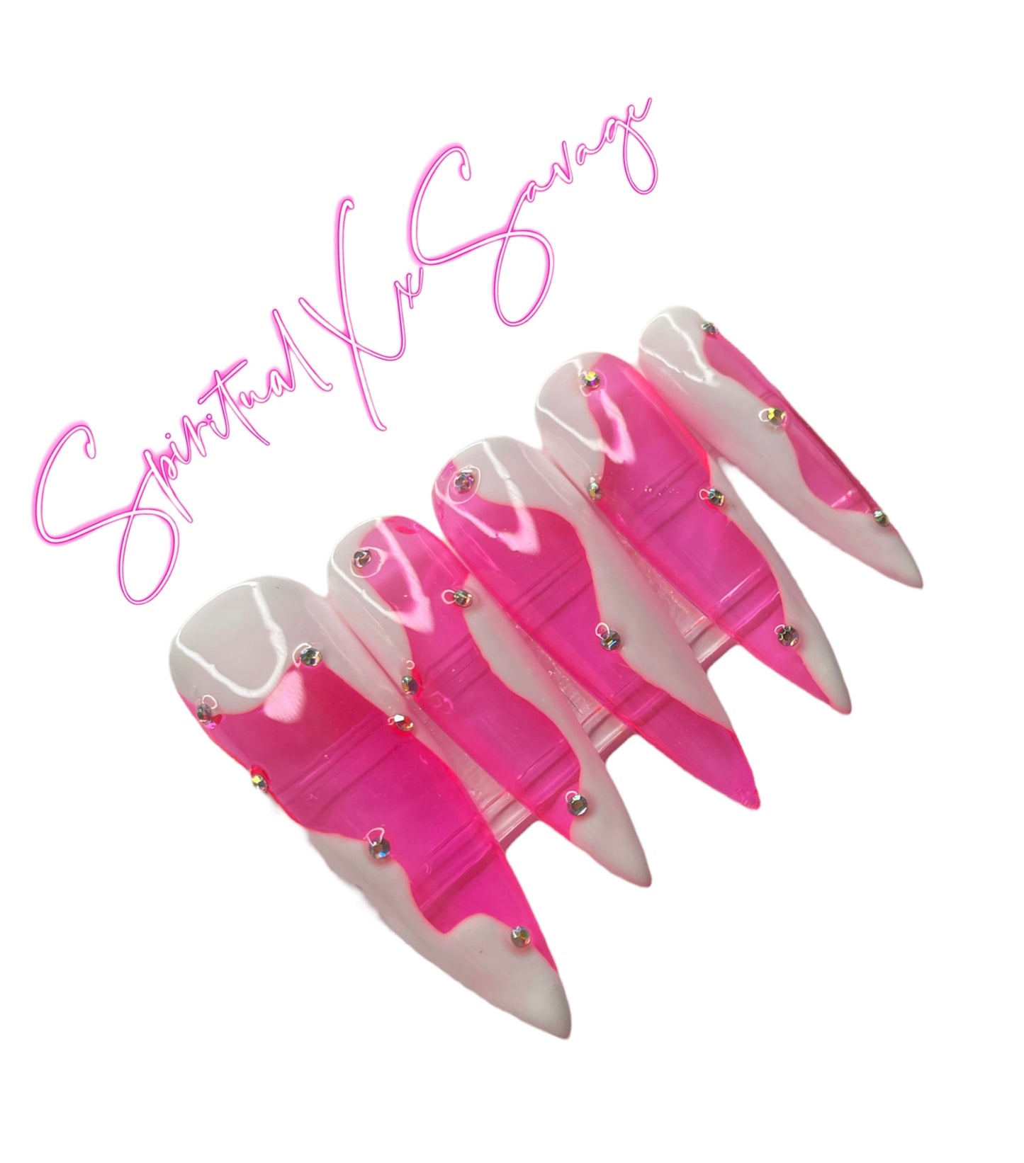 Pink Abstract 2XL Stiletto