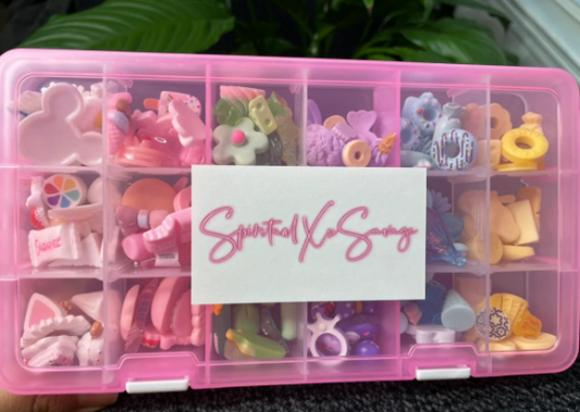 Nail Art Charm Mix Box | 144+ Pcs |Variety Color mix of Flatback Charms